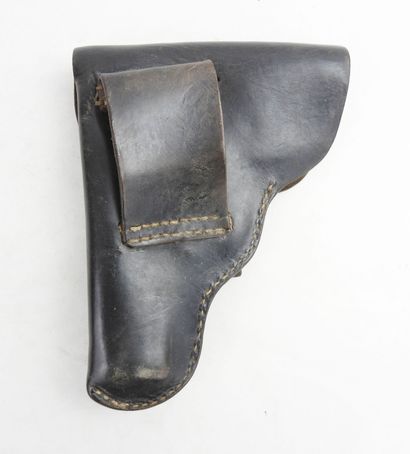 CZECHOSLOVAKIA. Blackened leather CZ 27 7.65...