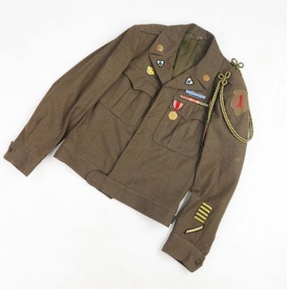 USA. Blouson Ike jacket de la 1st infantry...