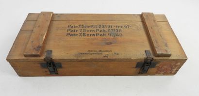 ALLEMAGNE. Caisse en bois marquée 