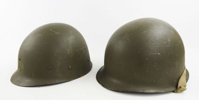 USA. Casque US M1 avec pattes fixes et jonc...