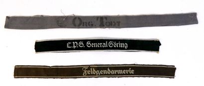 GERMANY. Set of 3 arm bands, 