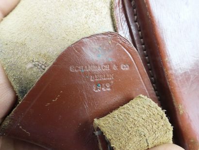 GERMANY. Walther PPK 7.65 brown leather men's...