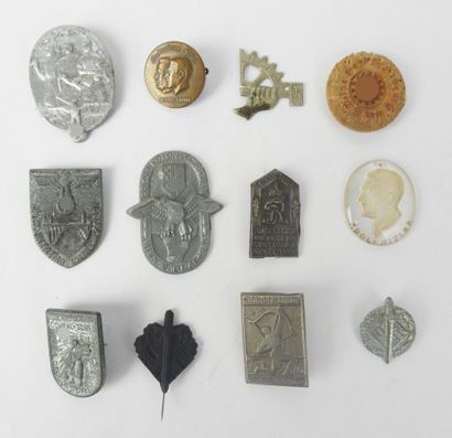 GERMANY. Set of 12 metal party day and miscellaneous...