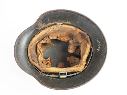 GERMANY. Model 1935 steel helmet painted...