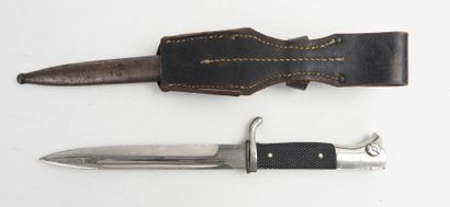 GERMANY. Exit bayonet with checkered grip,...