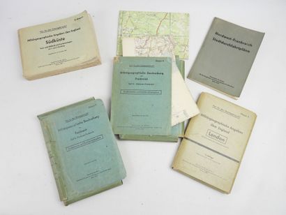 GERMANY. Set of staff maps in cases dated...