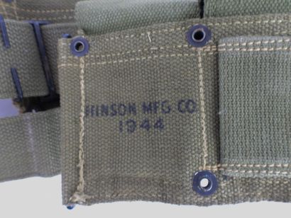 USA. Ceinturon M1 Garand, OD7, daté 1944,...