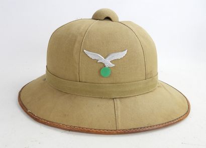 GERMANY. Luftwaffe troops' colonial helmet...