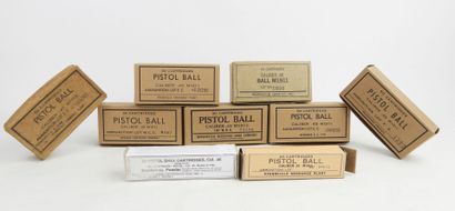 USA. Lot de boites de munitions pour calibre...