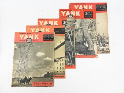 USA. Lot revues Life et Yank : 2 numéros...