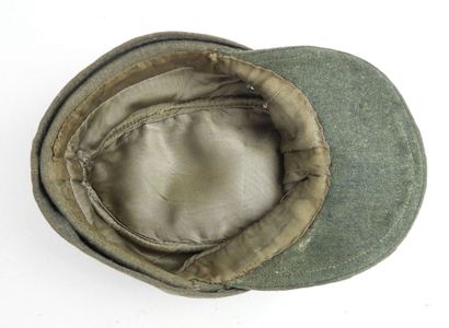 GERMANY. M43 cap in feldgrau cloth, hand-sewn...
