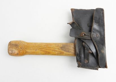 GERMANY. Hatchet with black leather case,...