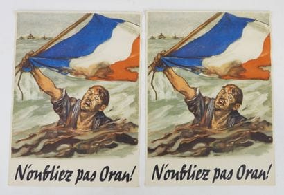 AFFICHES. PROPAGANDE VICHY. Ensemble de 2...