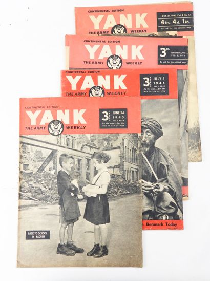 USA. Lot revues Life et Yank : 2 numéros...