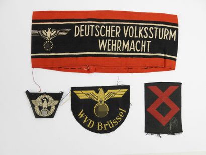 GERMANY. Set of fabric badges consisting...