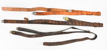 USA. Lot de 3 bretelles pour Garand, deux...