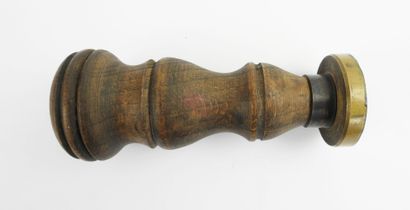 GERMANY. Copper stamp with wooden handle...