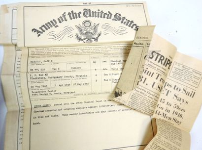 USA. Médailles, insignes documents de Jack...