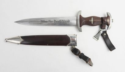 GERMANY. SA model 1933 dagger, wooden handle,...
