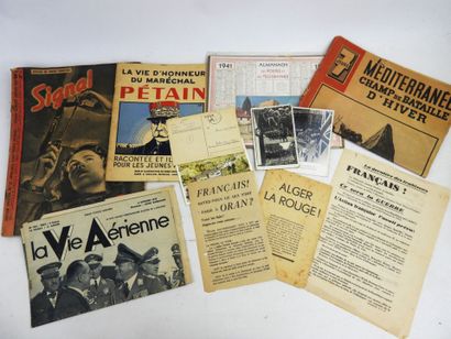 DOCUMENTS DIVERS. Journaux d'époque dont...