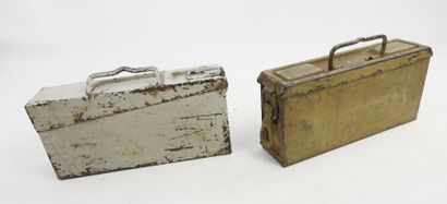 ALLEMAGNE. Ensemble de 2 boites à munitions...