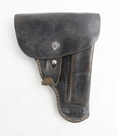 CZECHOSLOVAKIA. Blackened leather CZ 27 7.65...