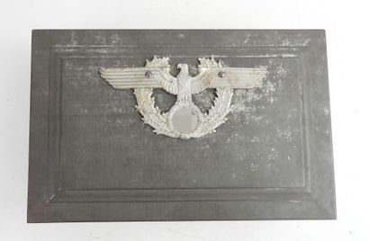GERMANY. Tin-plated iron box, size 20 X 30...