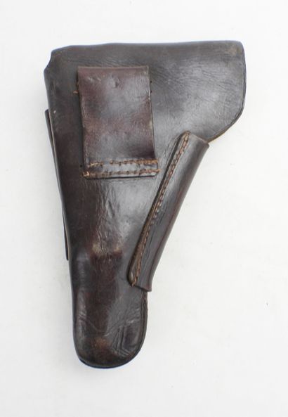 GERMANY. Brown leather GP35 pistol case,...