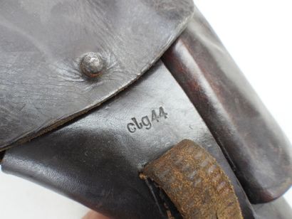 GERMANY. Brown leather GP35 pistol case,...