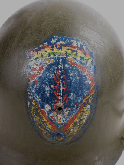 USA. Casque M1 modèle 43, jonc fermé à l'arrière,...