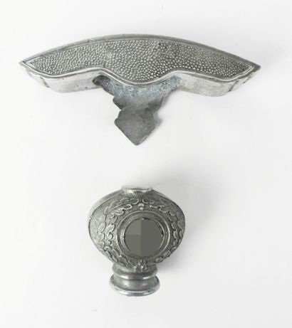 GERMANY. Pommel and guard with aluminum eagle...