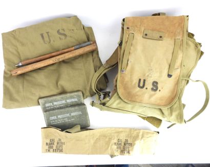 USA. Lot d'équipements américains constitué...