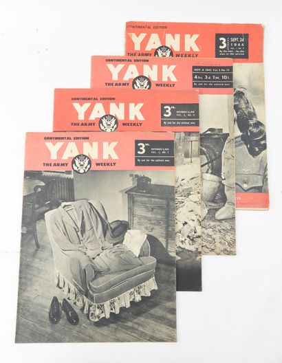 USA. Lot revues Life et Yank : 2 numéros...