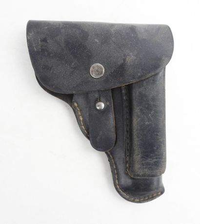 CZECHOSLOVAKIA. Blackened leather CZ 27 7.65...