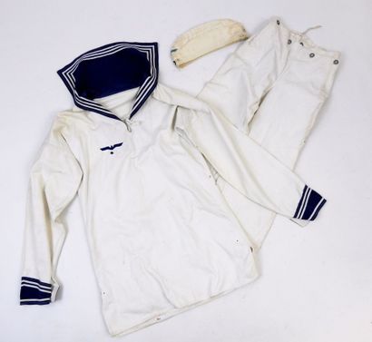 GERMANY. KM sailor's outfit in white cotton...