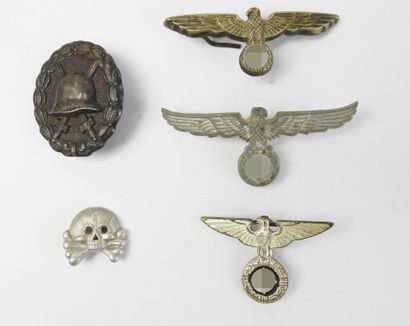 GERMANY. Set of headgear eagles of various...