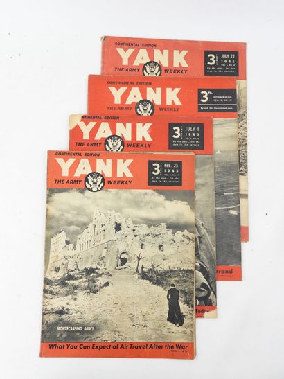 USA. Lot revues Life et Yank : 2 numéros...