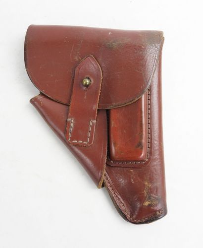 GERMANY. Walther PPK 7.65 brown leather men's...