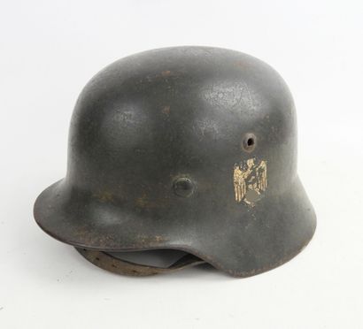 GERMANY. Model 1935 steel helmet painted...