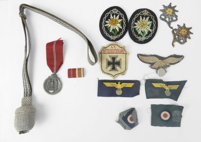 GERMANY. Set of 15 miscellaneous badges,...