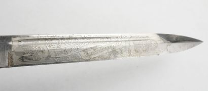 GERMANY. Exit bayonet with deer antler grip,...
