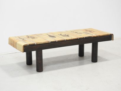 Roger CAPRON (1922-2006) : Table basse à...