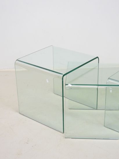 ROCHE BOBOIS (publisher): Three glass nesting...