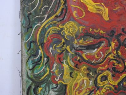 MODERN SCHOOL: Portrait of a man. Canvas....
