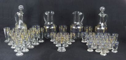 Jean LUCE (1895-1964). 48-piece enameled...