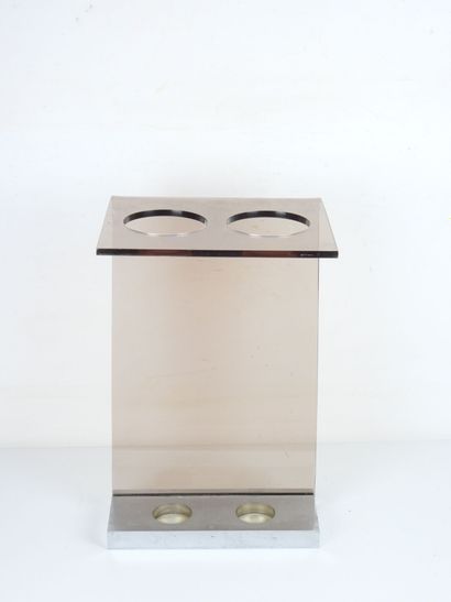 Michel DUMAS (20th). Plexiglas and stainless...