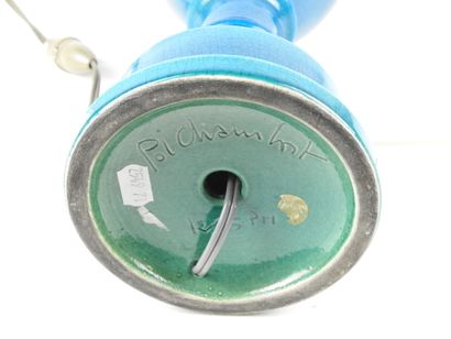 POL CHAMBOST (1906-1983): Pied de lampe à...
