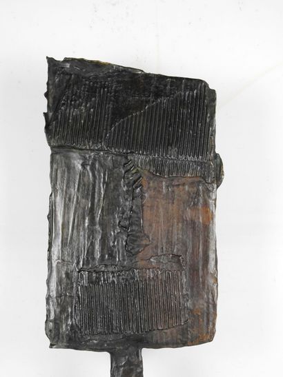 Michel AUDIARD (b. 1951): Totem Janus. Hot-patinated...