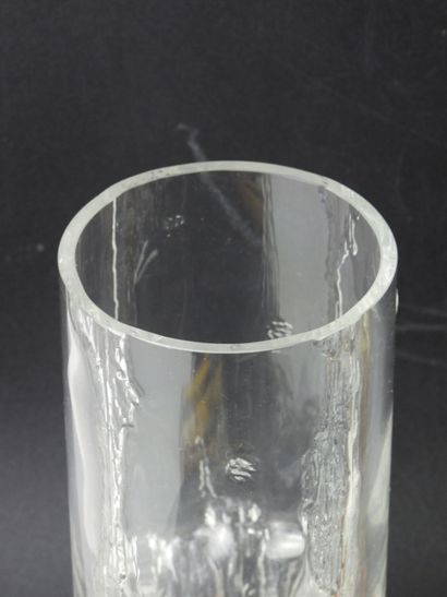 Three Scandinavian glass VASES, one signed...