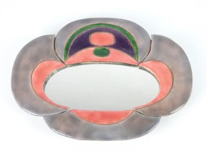 MIRROR in copper and pink, green, purple...